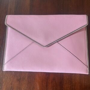Pink Rebecca Minkoff Leather Clutch